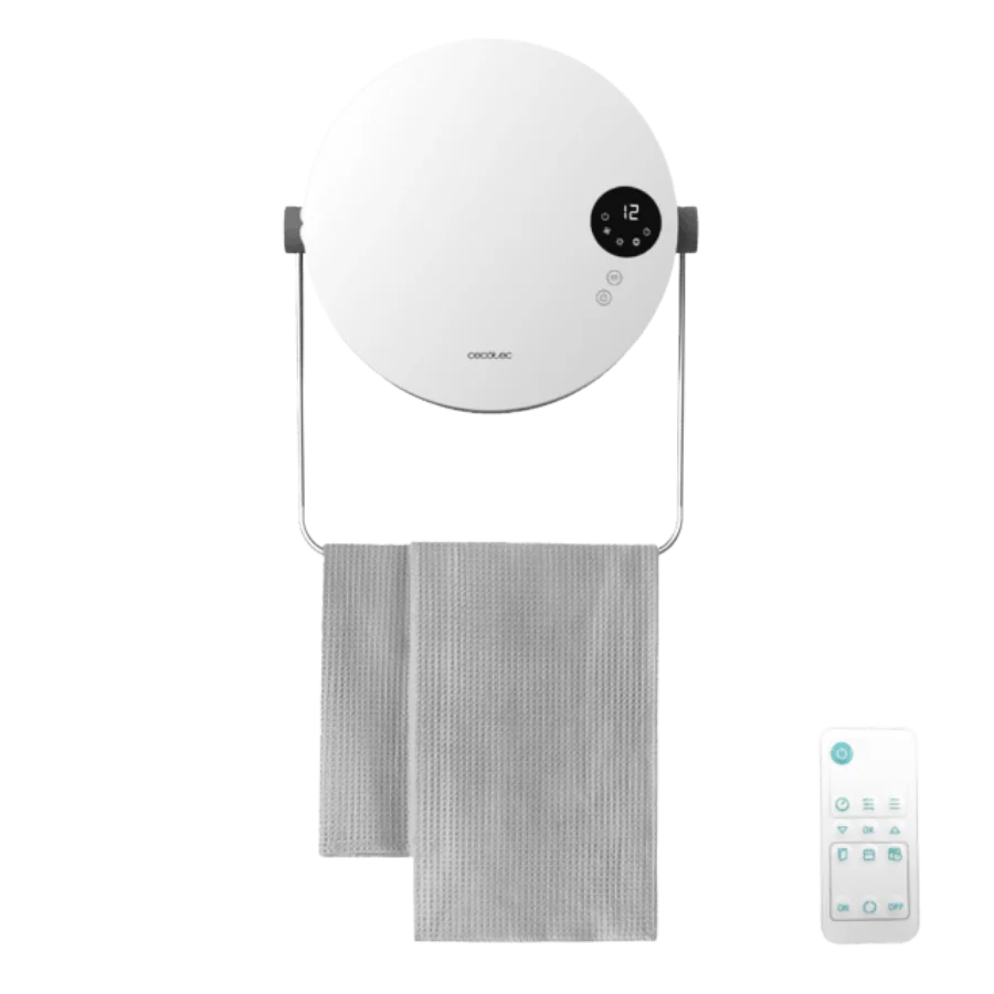 ReadyWarm 2000 Round Calefactor pared con toallero de 2000W