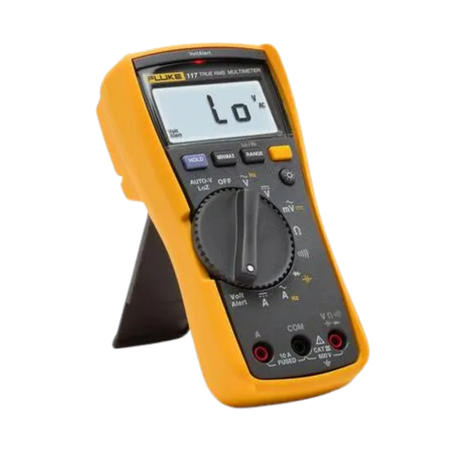 Multímetro digital para electricistas Fluke 117 con detector de voltaje sin contacto