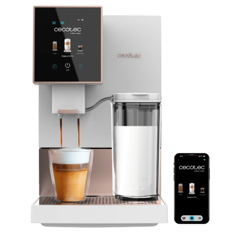 Cremmaet Compactccino Connected White Rose Cafetera superautomática compacta con 19 bares