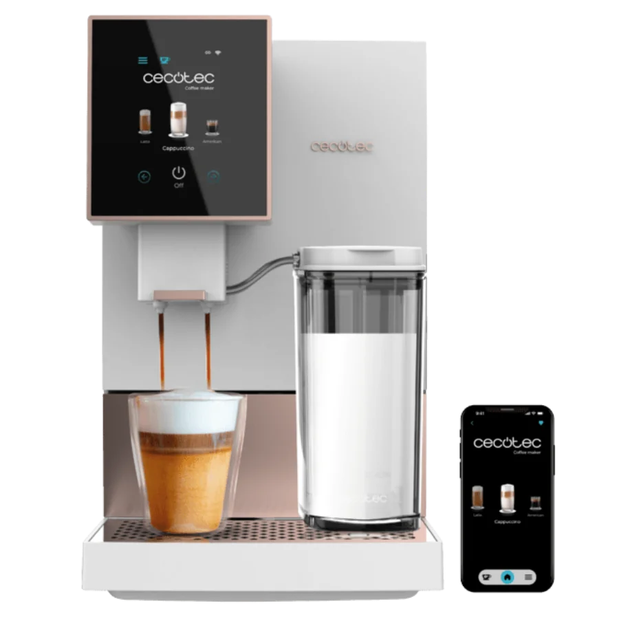 Cremmaet Compactccino Connected White Rose Cafetera superautomática compacta con 19 bares