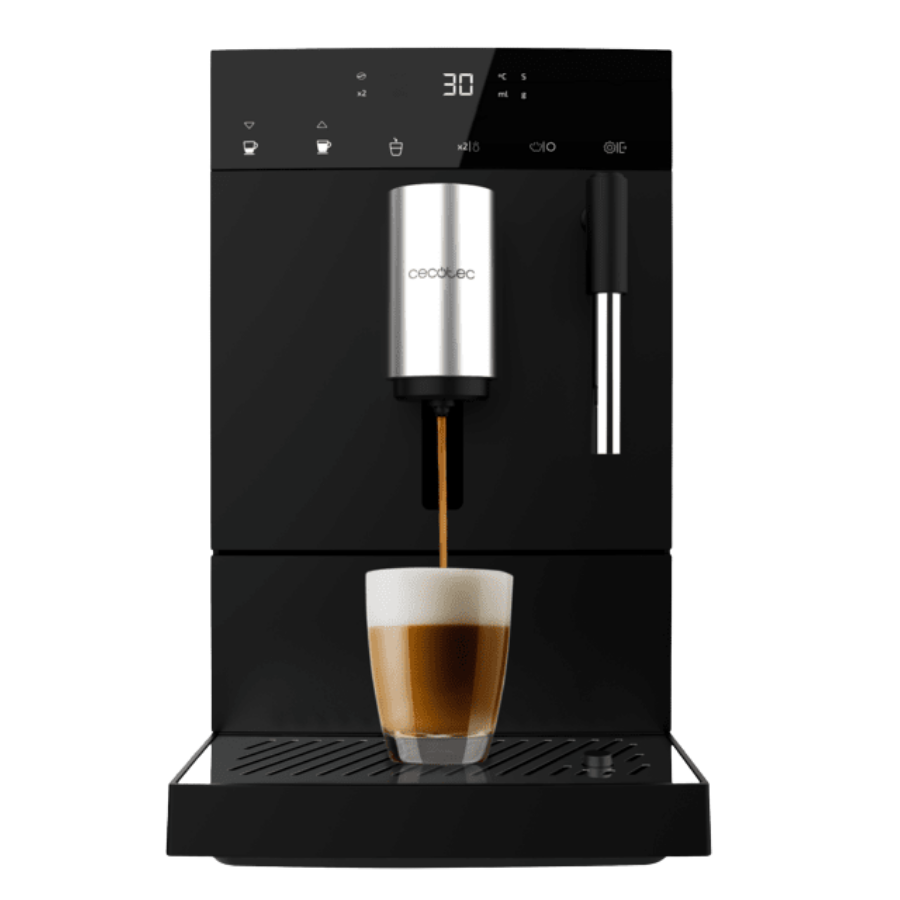 Cremmaet Lungo Steam Cafetera superautomática con vaporizador y unidad de procesado de 20g.
