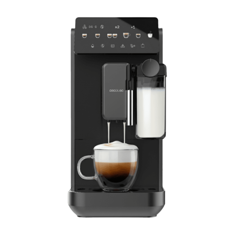 Cremmaet Lungo Latte Art Cafetera superautomática con depósito de leche y unidad de procesado de 20g