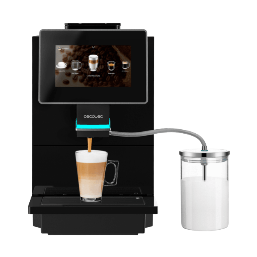 Cremmaet Touch OCS Cafetera automática 19 bares y 15 bebidas programadas, pantalla táctil de 7" y perfiles personalizables