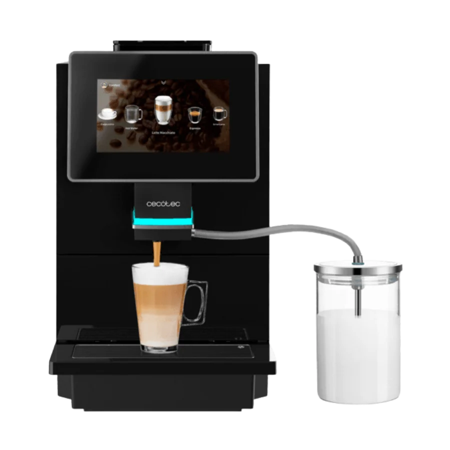 Cremmaet Touch OCS Cafetera automática 19 bares y 15 bebidas programadas, pantalla táctil de 7" y perfiles personalizables