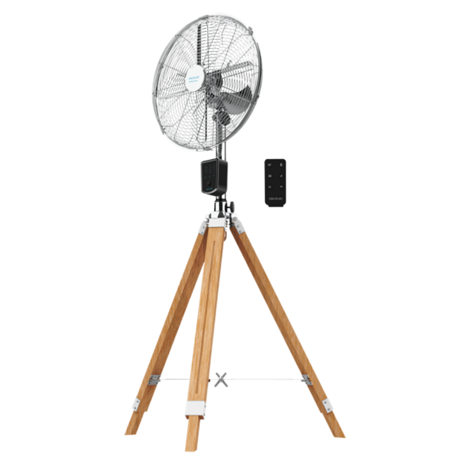 EnergySilence 1600 Woody Smart. Ventilador Trípode, 50W, 4 aspas de 16 Pulgadas, 40 cm diámetro