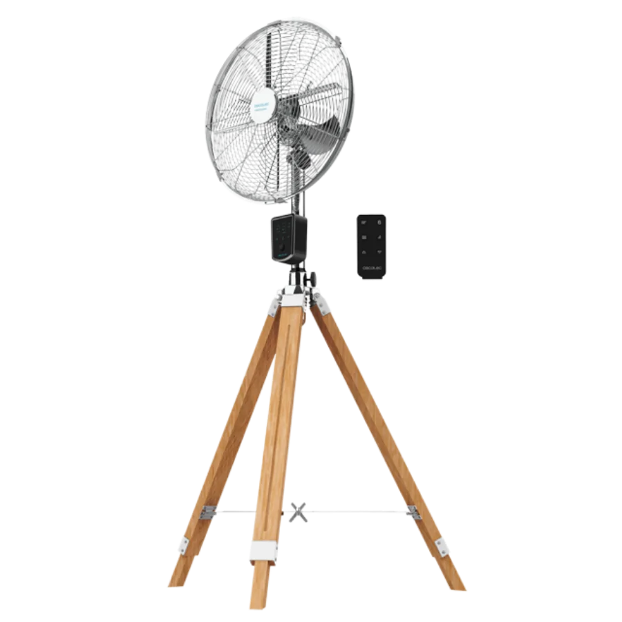 EnergySilence 1600 Woody Smart. Ventilador Trípode, 50W, 4 aspas de 16 Pulgadas, 40 cm diámetro