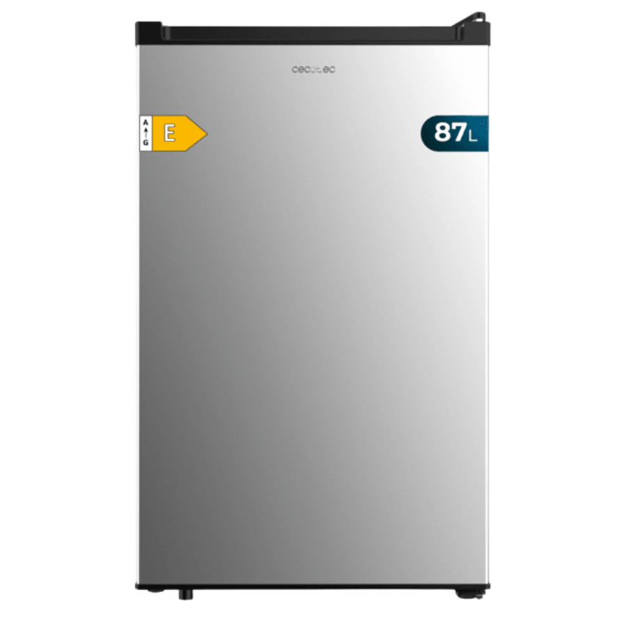 Bolero CoolMarket TF 87 Inox Congelador vertical sobremesa inox de 83,6 cm de alto y 50,6 cm de ancho con gran capacidad de 87L y clase energética E.