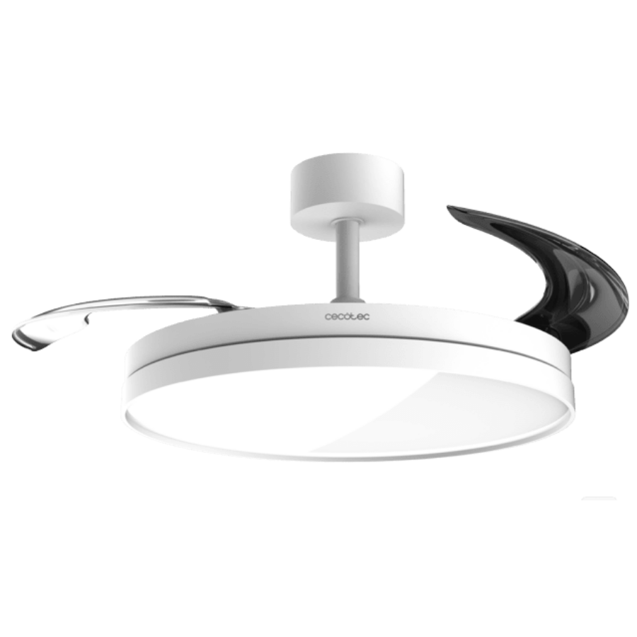 EnergySilence Aero 2440 Invisible Pure White Ventilador de techo con 3 aspas retráctiles y diámetro de 42"
