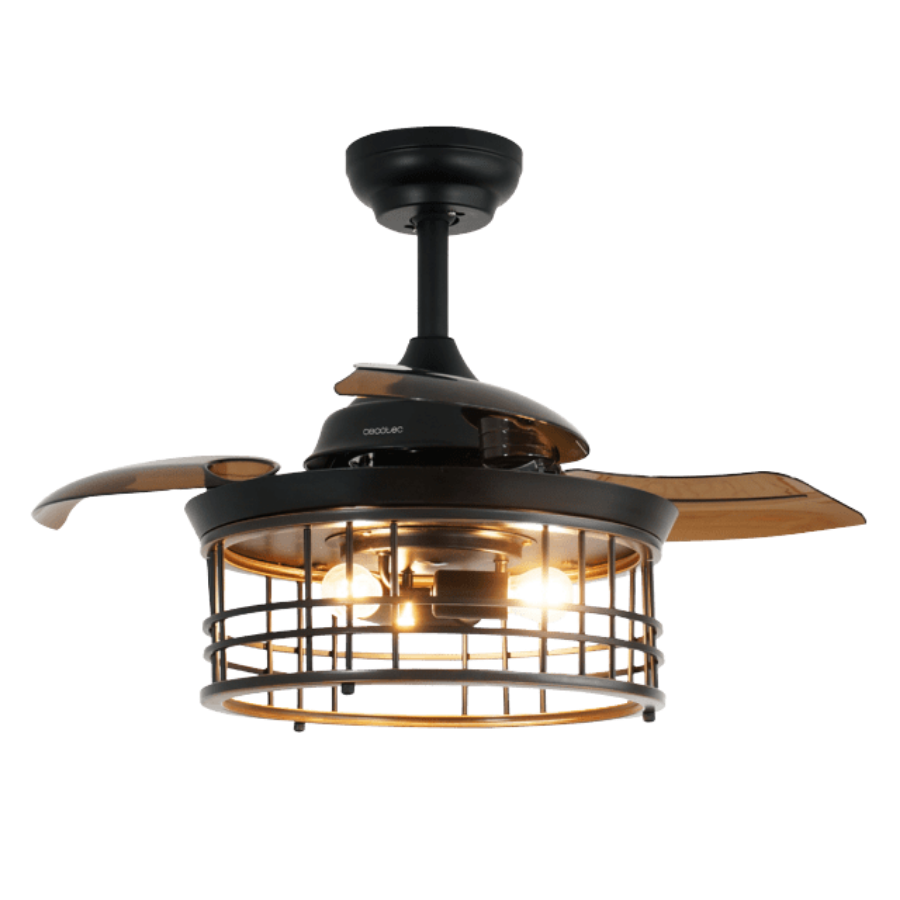 EnergySilence Aero 3600 Invisible Metalic Style Ventilador de techo de diseño con motor DC , con una potencia de 25W y lámpara integrada