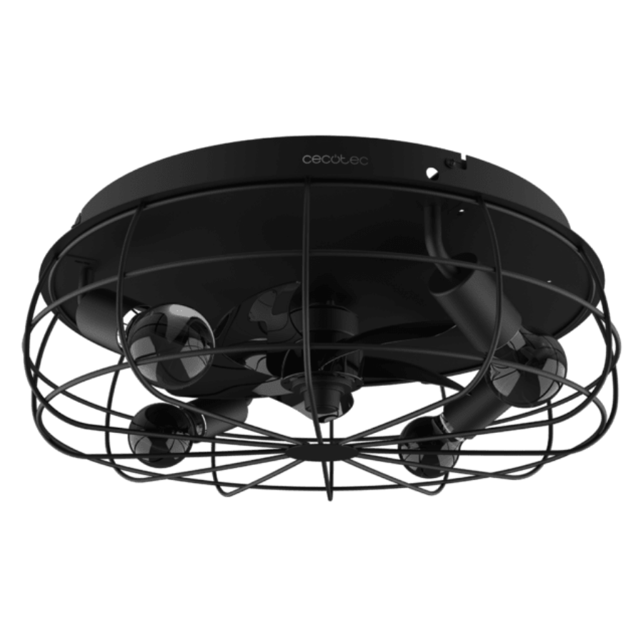 EnergySilence LampAero 600 Iron Design Ventilador de techo de diseño con motor DC , con una potencia de 20W y lámpara integrada