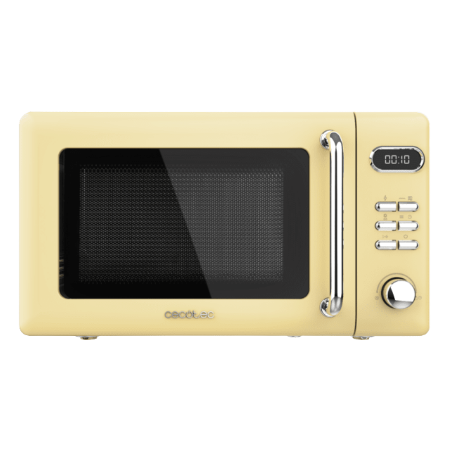ProClean 5110 Retro Yellow Microondas digital con grill de 20 L y 700 W.
