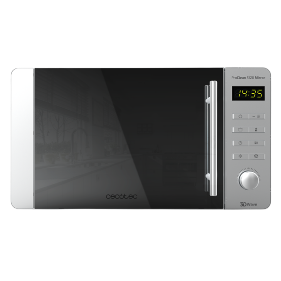 ProClean 5120 Inox. Microondas de 700 W, Grill 800 W, Capacidad 20 L, Revestimiento Ready2Clean