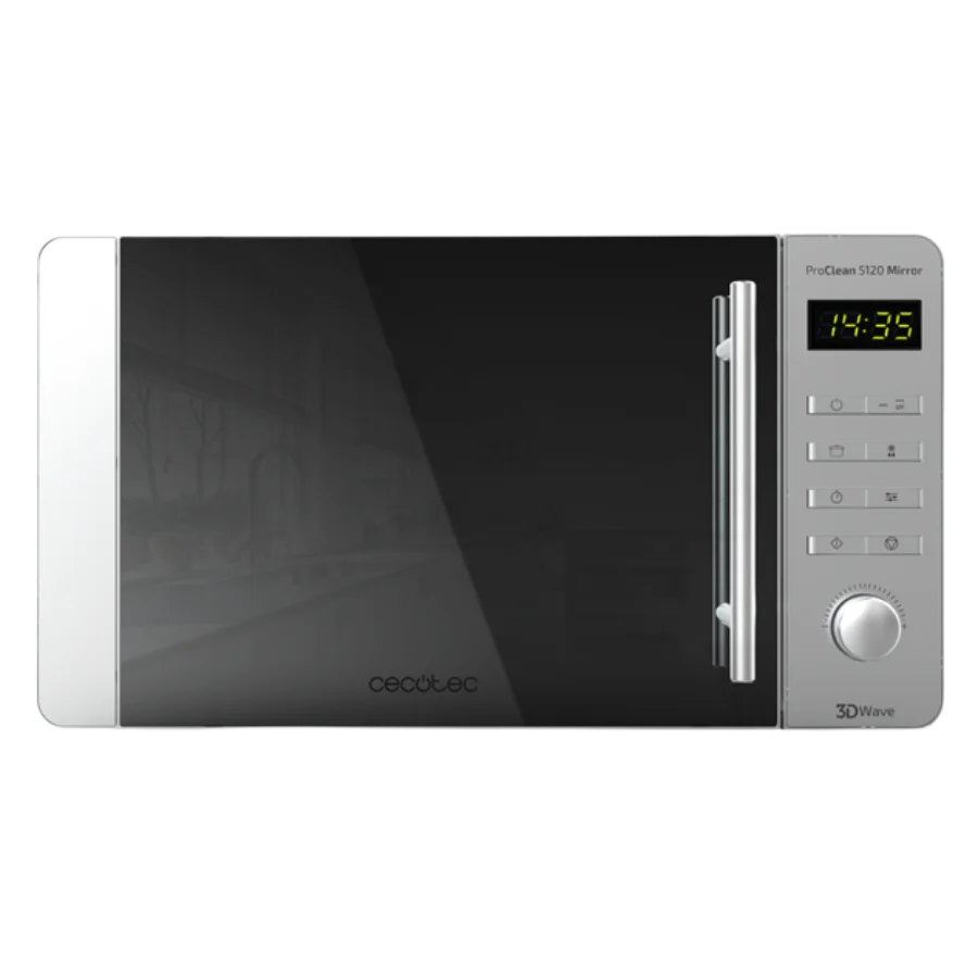 ProClean 5120 Inox. Microondas de 700 W, Grill 800 W, Capacidad 20 L, Revestimiento Ready2Clean