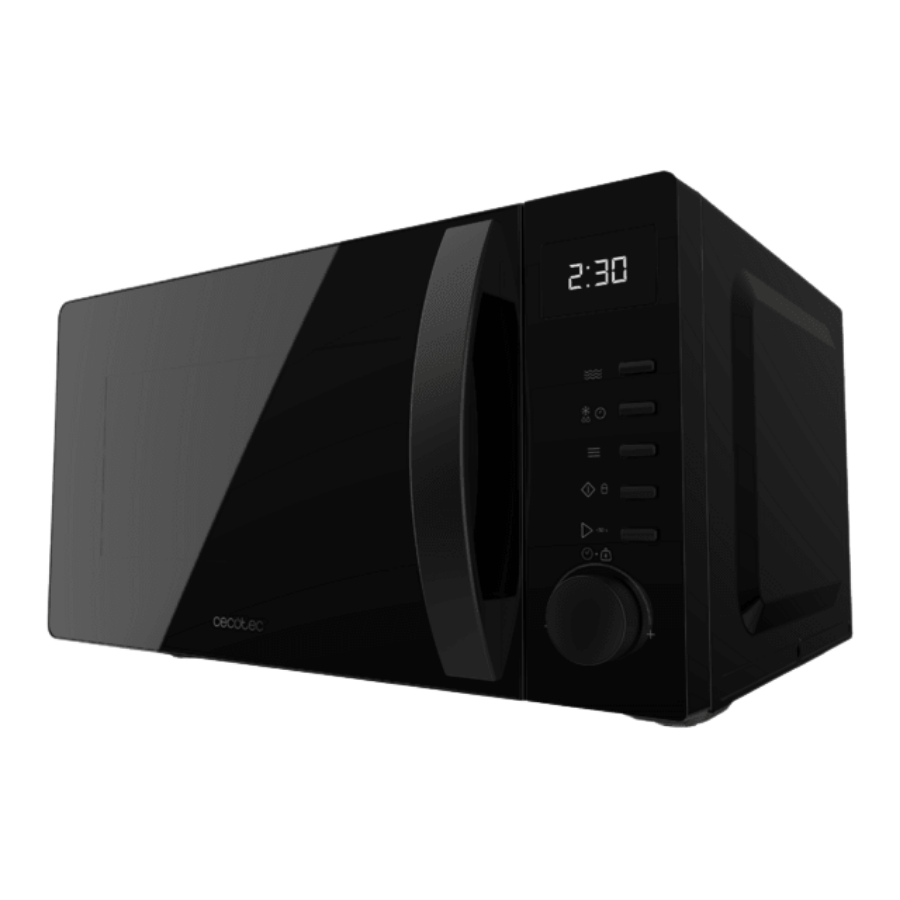 Proclean 5005 black Microondas Digital de 20 litros de capacidad, 5 niveles de potencia, temporizador y tecnología 3D wave.