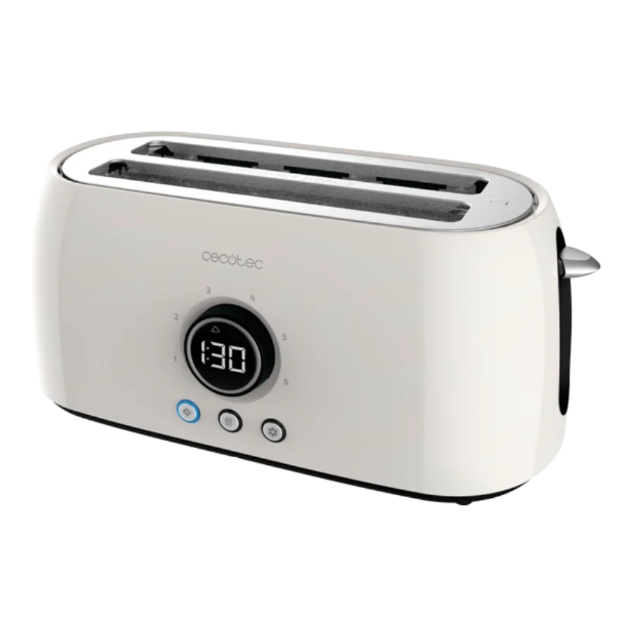 ClassicToast 15000 Beige Extra Double. (4 Tostadas, Beige) Tostador Vertical Digital