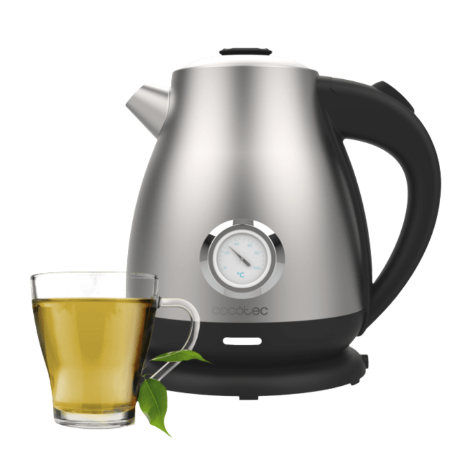 Thermosense 620 Retro Steel Hervidor de agua de 1,7 litros, cuerpo de acero inoxidable y con 2200 W