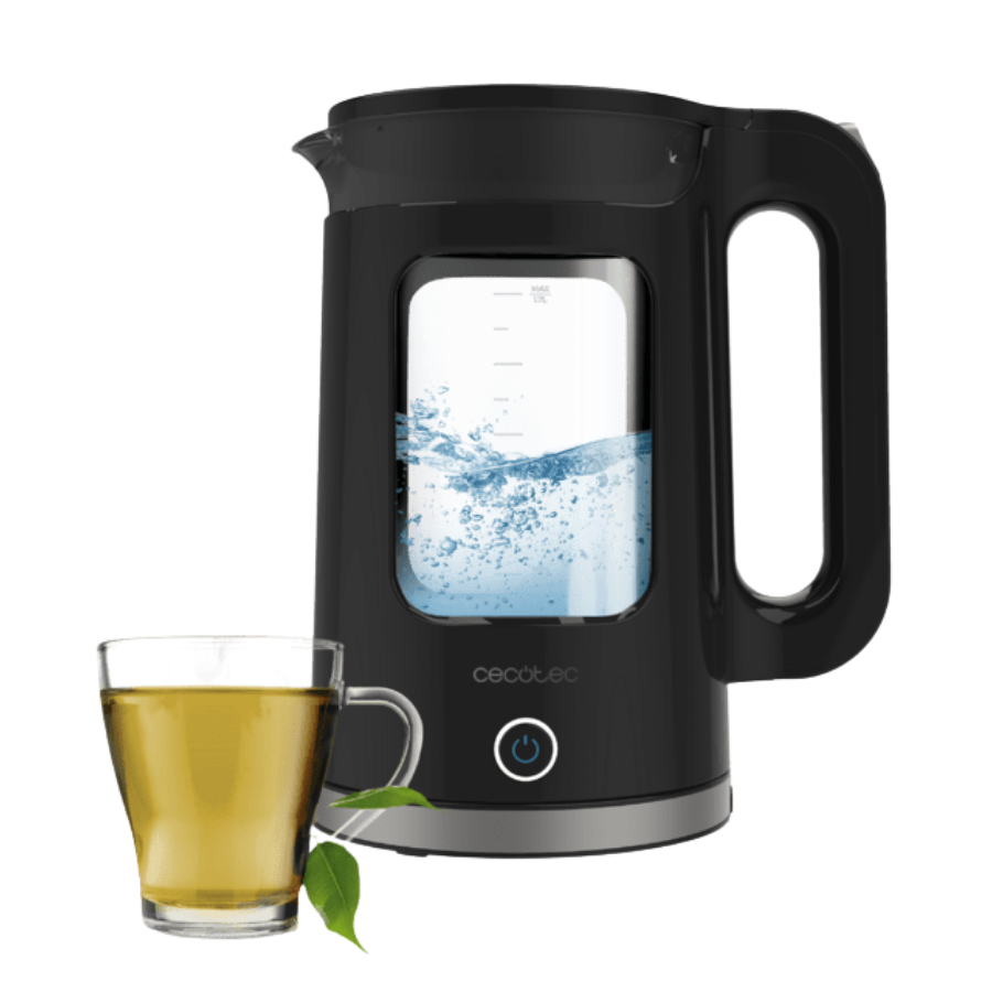 Thermosense 330 Glassy Hervidor de agua de 1,7 litros, cuerpo de vidrio de borosilicato de alta calidad con 2200 W