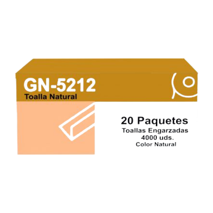 Papel Natural Toallas engarzada marron 2/c GN-5212