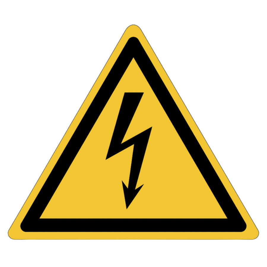 Señales y autoadhesivos EN ISO 7010 "Peligro eléctrico" - W012