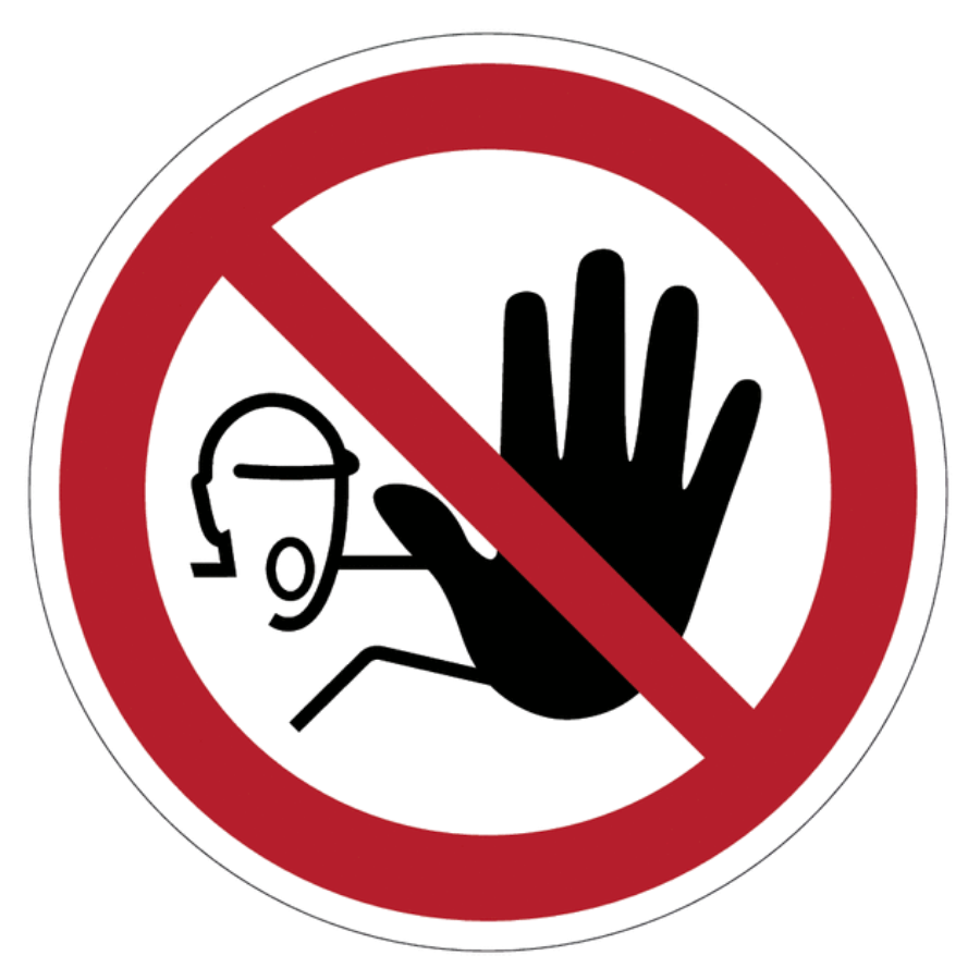Señales y adhesivos ISO 7010 - Acceso prohibido - P080