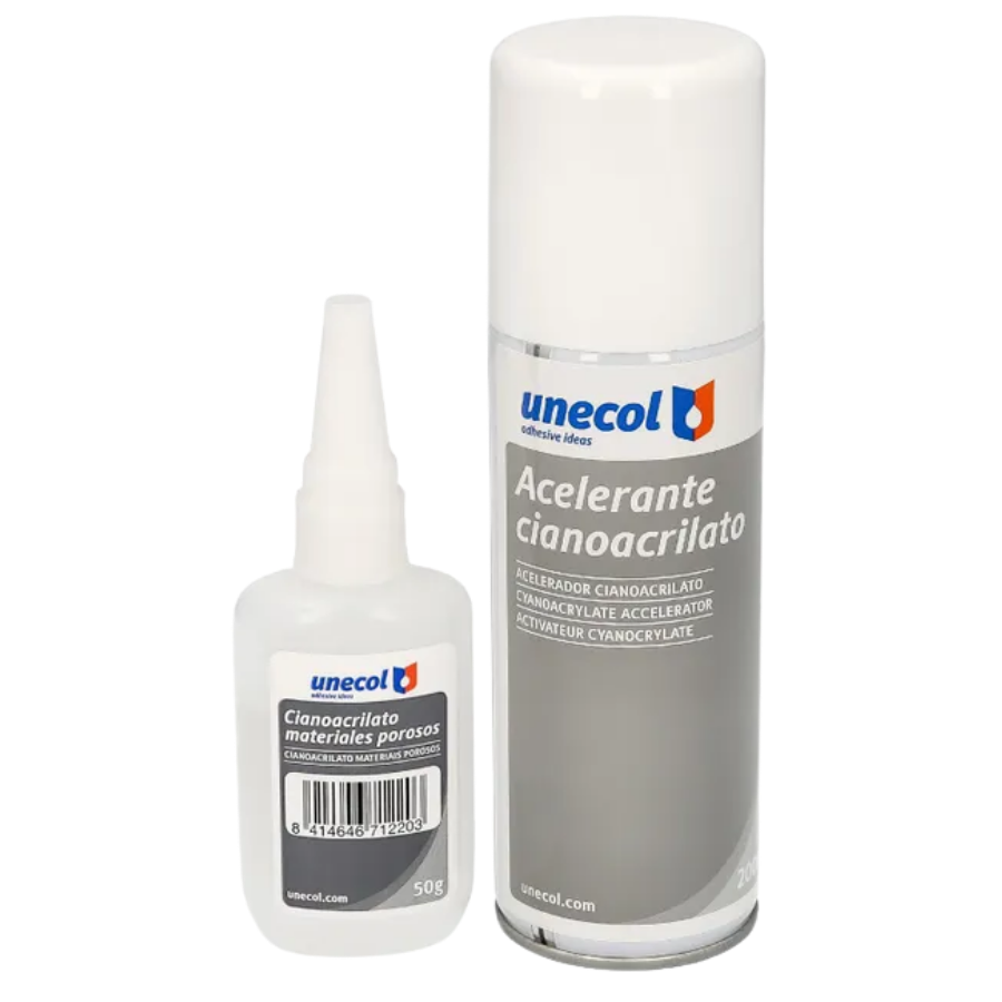 Pegamento Cianoacrilato (50 Gr.) con Acelerante (200ml)