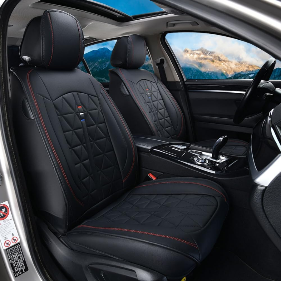 Juego universal de fundas para asientos delanteros de coche, adecuado para Toyota Avensis