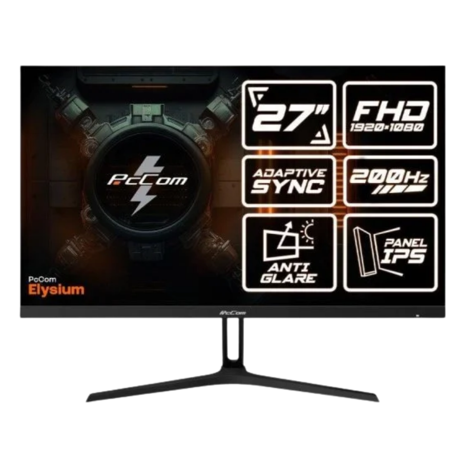 Monitor gaming PcCom Elysium 27" Fast IPS FHD 200Hz Adaptive Sync