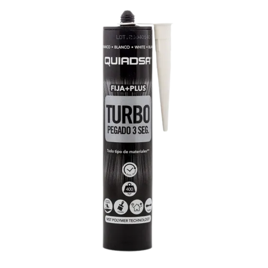 Adhesivo sellador Fija‑Plus Turbo Blanco – 290 ml
