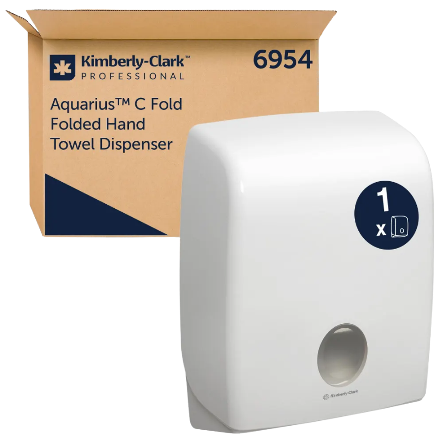 Aquarius™ Dispensador de toallas secamanos plegadas en C 6954, blanco