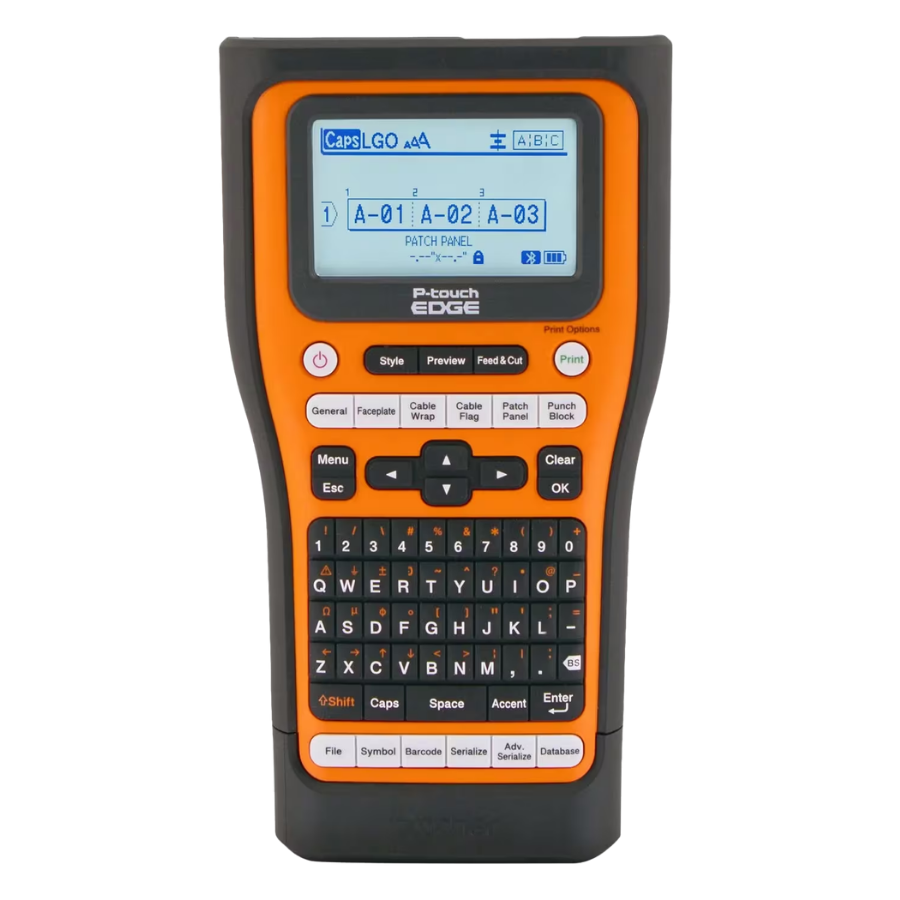Impresora de etiquetas industrial portátil Brother P-touch EDGE PT-E560BTVP con Bluetooth®, hasta ~1 pulgada