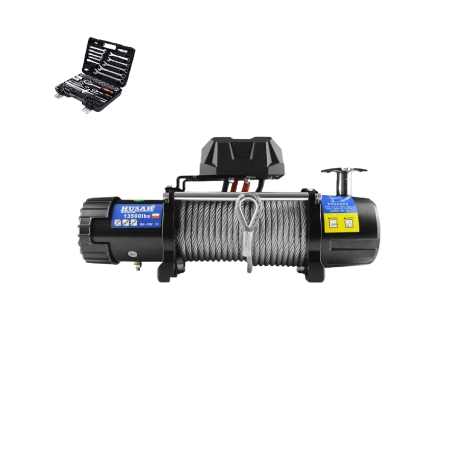 Cabrestante Eléctrico HUSAR 12 Vol. 6124 Kg. + MANDO A DISTANCIA INALÁMBRICO + MALETÍN DE HERRAMIENTAS GRATIS