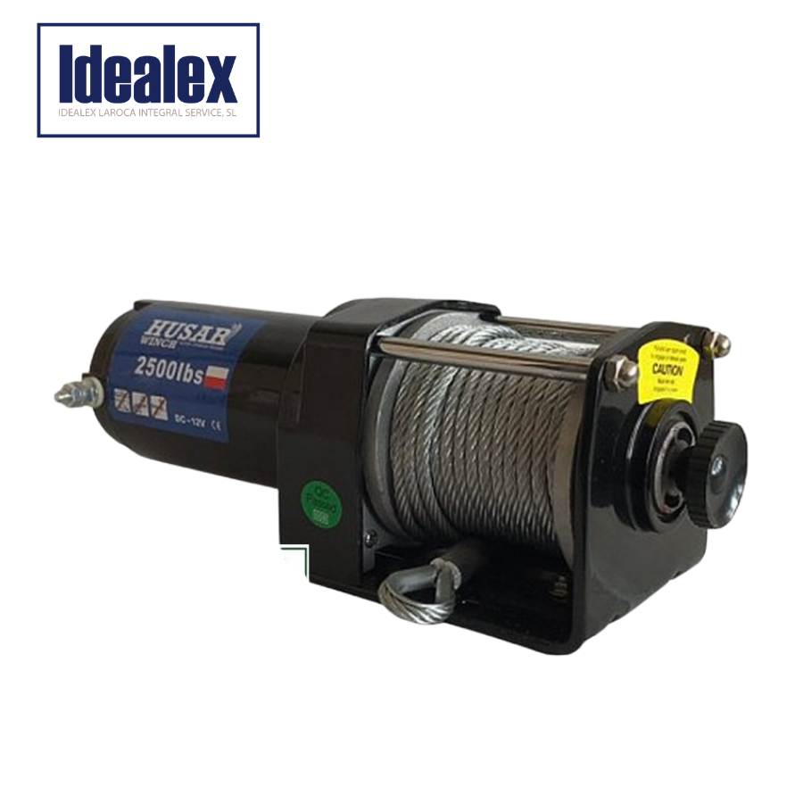 Cabrestante Eléctrico HUSAR 12 Vol. 1134 Kg. + MANDO A DISTANCIA INALÁMBRICO + KIT REPARACIÓN PINCHAZOS GRATIS