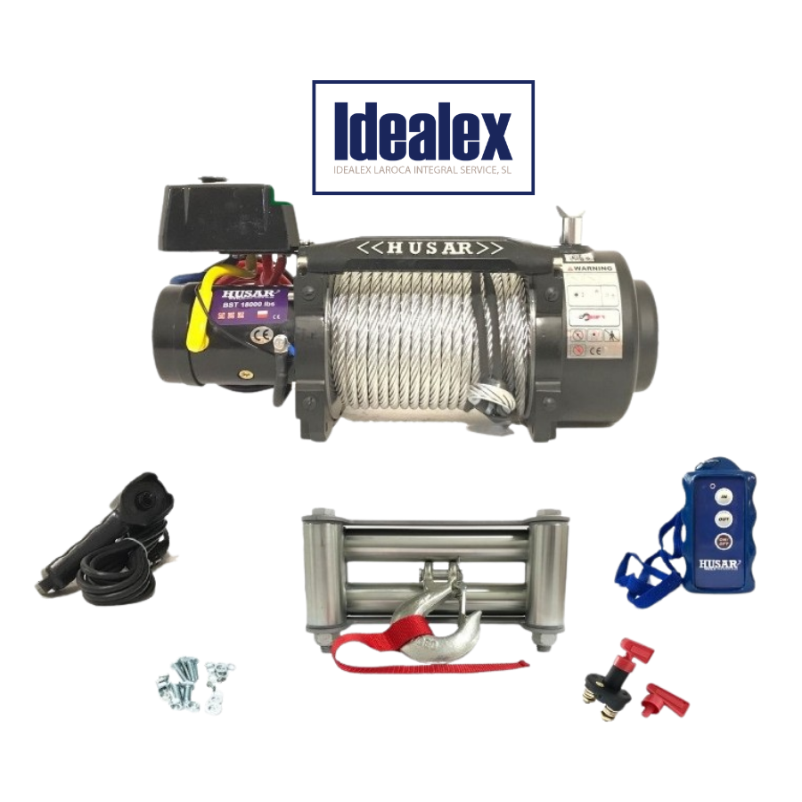 Cabrestante Eléctrico HUSAR 12/24 Vol. 8165 Kg. + MANDO A DISTANCIA INALÁMBRICO + MALETÍN DE HERRAMIENTAS GRATIS