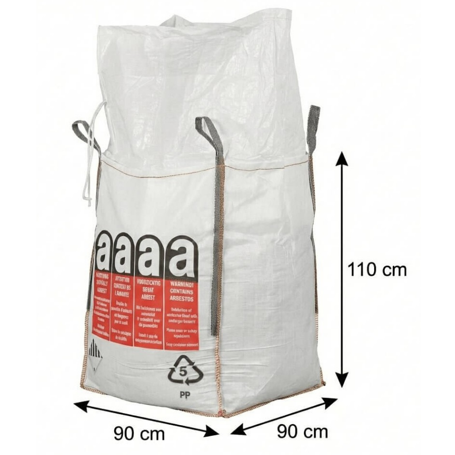 Big Bag para Amianto - 1500 kg (90x90x110cm)