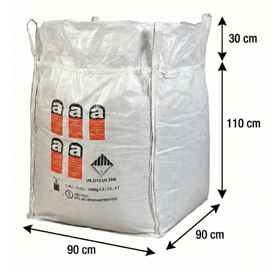Big Bag Amianto ONU - 1m³ (90x90x110cm)