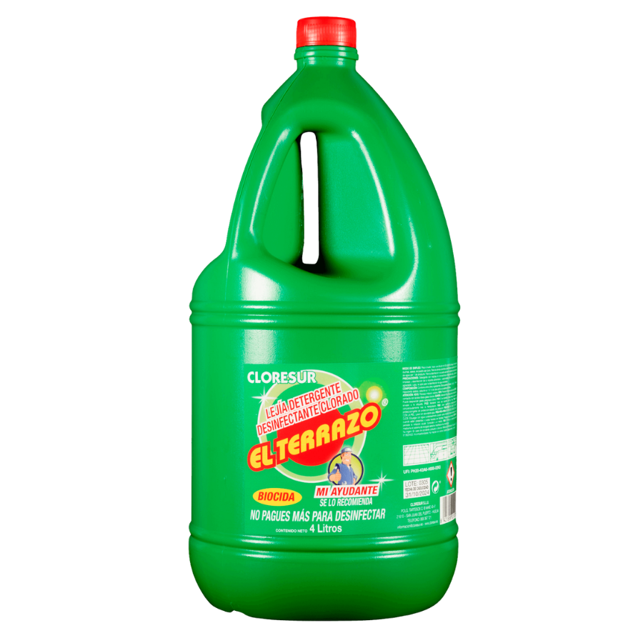 LEJÍA DETERGENTE DESINFECTANTE CLORADO PINO 4L